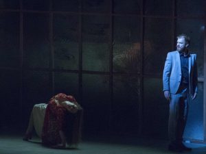 Selene Muñoz og Morten Hemmingsen i musicalen '(B)romance' på Sceneriet under Det Ny Teater.  Foto: Det Ny Teater