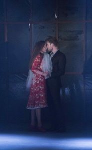Selene Muñoz og Johannes Nymark i musicalen '(B)romance' på Sceneriet under Det Ny Teater. Foto: Det Ny Teater